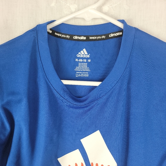 Adidas  Climalite  Performance  Logo Men's Shirt Short Sleeve Size XL NWT - Picture 3 of 5